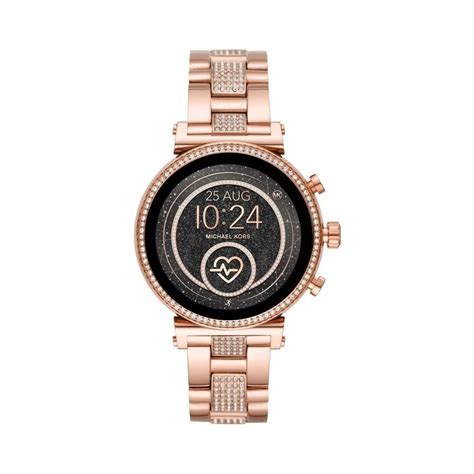 michael kors brown strap watch women& 39|Michael Kors smartwatch straps.